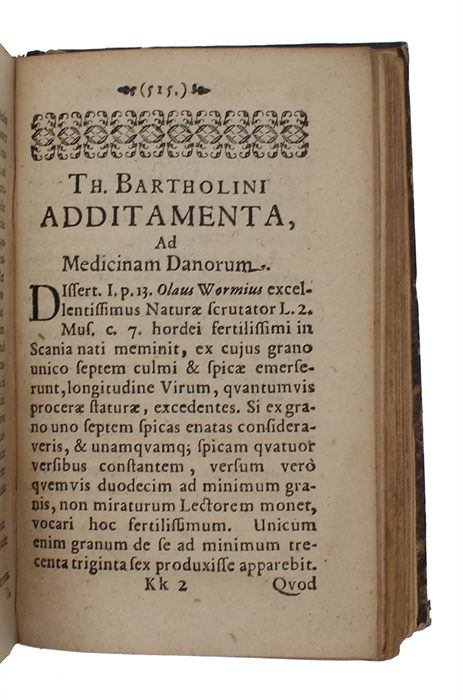 De Medicina Danorum domestica dissertationes X. Cum ejusdem Vindiciis & Additamentis.