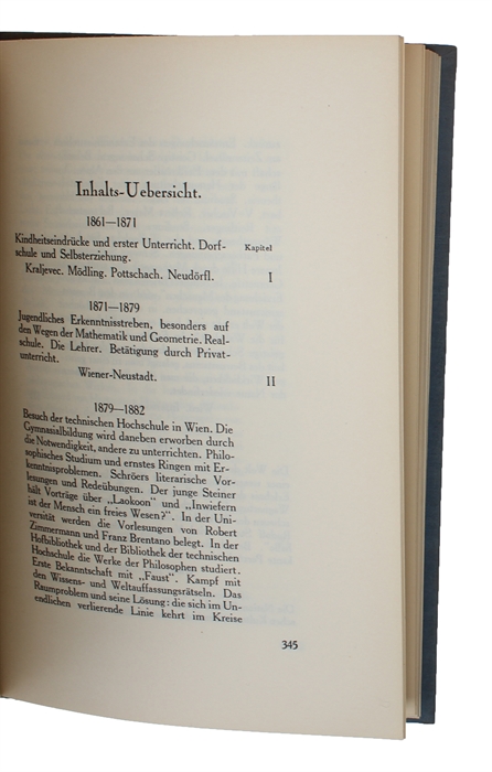 Mein Lebensgang. Mit vier Bildnissen, zwei Handschriften und dem Bachruf einiger Schüler hrsg. von Marie Steiner. (12.-14. Tausend). Dornach, 1932.