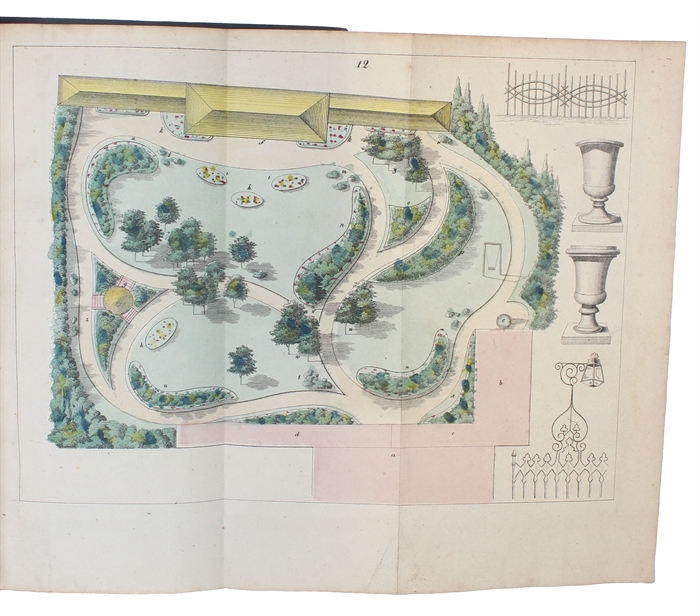 Der praktische Landschaftsgärtner. Eine Anleitung zur Anlegung oder Verschönerung vom Gärten verschiedener Grösse. Mit Anweisungen zu einer Benützung des Küchengartens...Mit 21 Gartenplänen und vielen Gartenverzierungen.