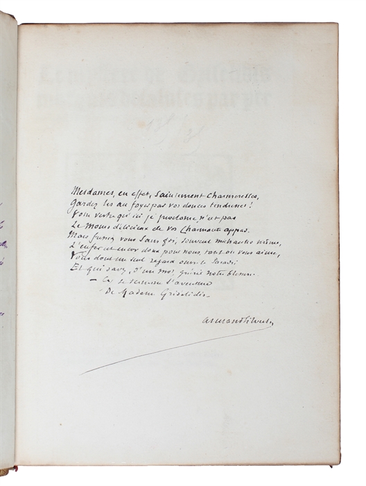 Le Mystere de Griseldis marquis decaluces par personnaiges Nouvellement Imprime a Paris(1832) - And: GARIN,FRANCOYS. Complainte et Enseignements.