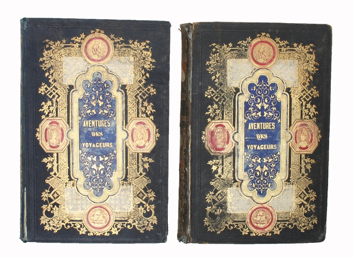 Aventures les plus curieuses des Voyageurs Coup D'oeil autour du Monde d'apres les Relations anciennes et modernes et de Documents recueillis sur les lieux. Ouvrage imité des Aventures des Voyageurs par P. Blanchard. 2 vols.