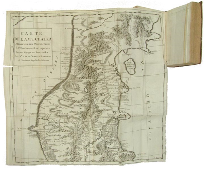 Voyage en Sibérie, fait par Ordre du Roi en 1761, contenant Les Moeurs, les Usages des Russes, & l'Etat actuel de cette Puissance; &c. 2 vols. (and) Kracheninnikow: Histoire et Description du Kamtchatka. Contenant I. Les Moeurs & Les Coutumes de Hab...