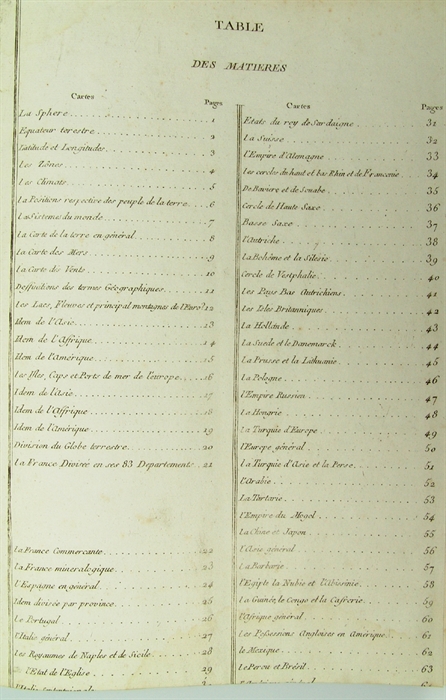 Géographie Moderne avec Introduction. Ouvrage utile a tous ceux qui veulent se perfectionner dans cette Science, on y trouve jusqu'aux notions les plus simples...Chaque Carte sur les marges l'explication de celle qu'elle renferme, la méthode qu'o...