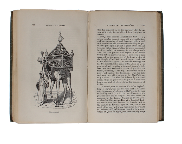 An Account of the Manners and Customs of the Modern Egyptians, written in Egypt during the Years 1833, 34 and 35. Partly from Notes made during a Former Visit to that Country in the Years 1825, 26, 27 and 28. 2 vols.