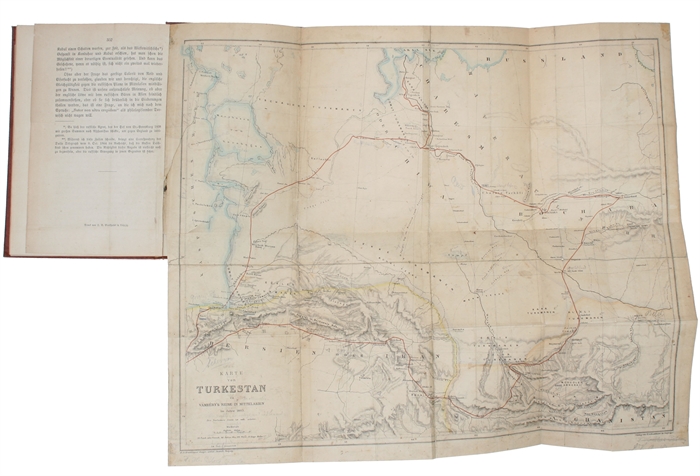 Reise in Mittelasien von Teheran durch die Turkmanische Wüste an der Ostküste des Kaspischen Meeres nach Chiwa, Bochara und Samarkand, ausgeführt im Jahr 1863.