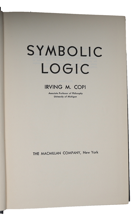 Symbolic Logic.