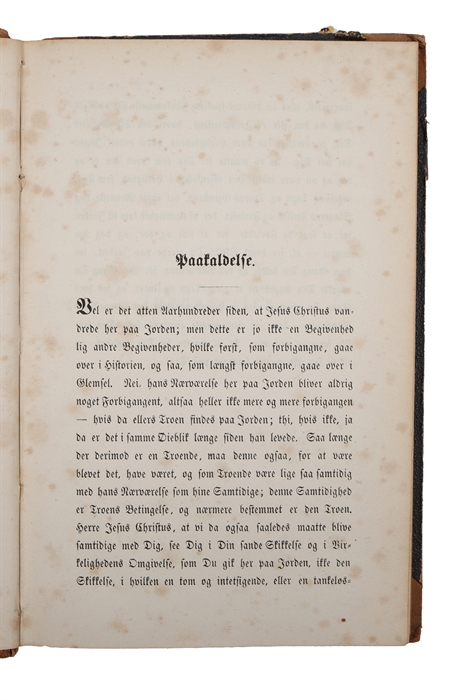 Indøvelse i Christendom. Af Anti-Climacus. Nr.I.II.III. Udgivet af S.Kierkegaard. Andet oplag.

