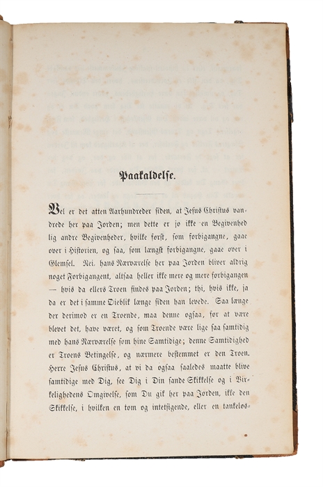 Indøvelse i Christendom. Af Anti-Climacus. Nr.I.II.III. Udgivet af S.Kierkegaard. Andet oplag.

