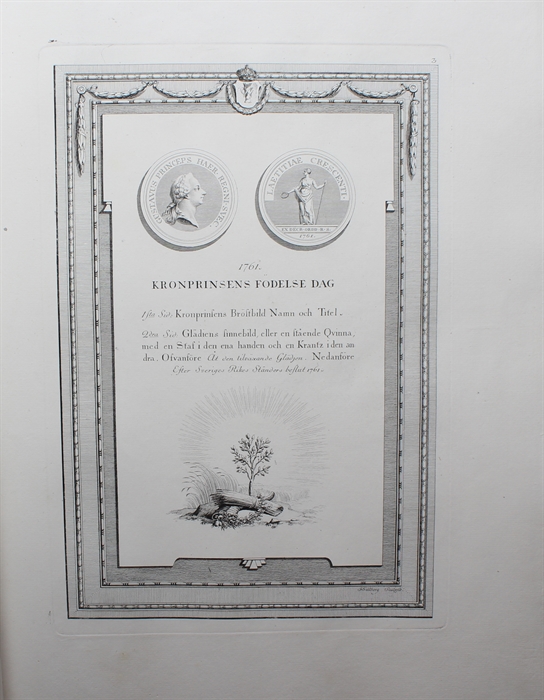 Skåde-Penningar öfver de Förnämsta Händelser som tillhöra Konung Gustaf IIIs Historia.