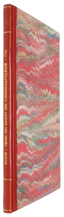 Ueber den Begriff der Wissenschaftslehre oder der sogenannten Philosophie, als Einladungsschrift zu seinen Vorlesungen über diese Wissenschaft.