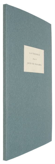 La Théorie des Jeux de Hasard; ou, analyse du Krabs, du Passe-dix, de la Roulette, du Trente & Quarante, du Pharaon, du Biribi & du Lotto.
