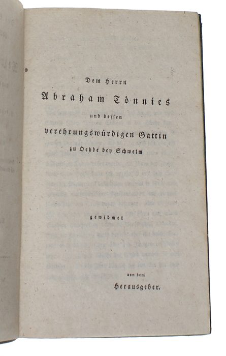 Philosophischer Versuch über Wahrscheinlichkeiten. Nach der dritten Pariser Auflage übersetzt von Friedrich Wilhelm Tönnies. Als wissenschaftliche Anleitung zur Berichtigung unsere Urtheile in Fällen der Ungewischheit für Philosophen, Aerzte, Richter,...