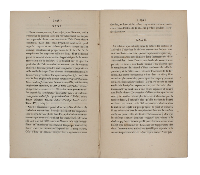 7 Papers on Radiant Heat: 1. Théorie de la chaleur (Extrait) - 2. Note sur la Chaleur rayonnante. - 3. Sur la Théorie-Physique de la Chaleur rayonnante. - 4. Extrait d'un Mémoire sur la Refroidissement séculaire du globe terrestre. - 5. Remarques gén...