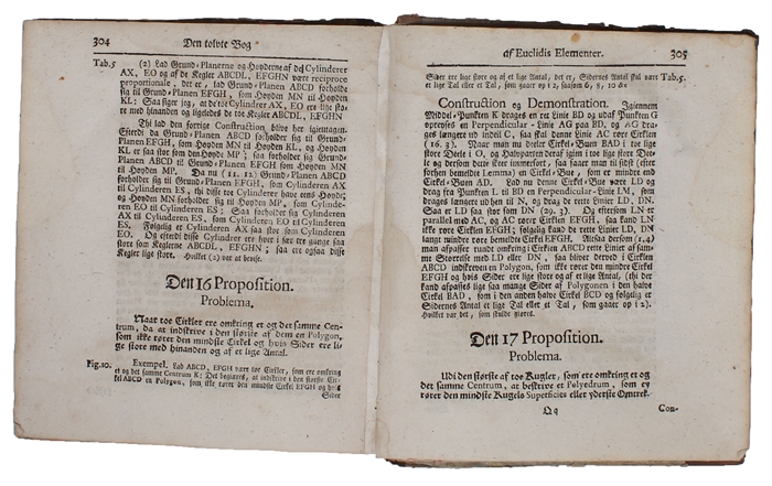 Euclidis Elementa Geometriæ, Det er, Første Grund Til Geometrien, I det Danske Sprog oversat af Ernst Gotlieb Ziegenbalg.