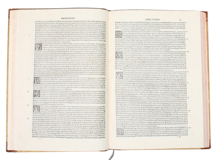 Libri Paraphraseos. In Posteriora Aristotelis. In Physica. In libros de Anima. In commentarios de Memoria & Reminiscentia. De Somno & Vigilia. De Insomniis. De Diuinatione per Somnum. Interprete Hermolao Barbaro...