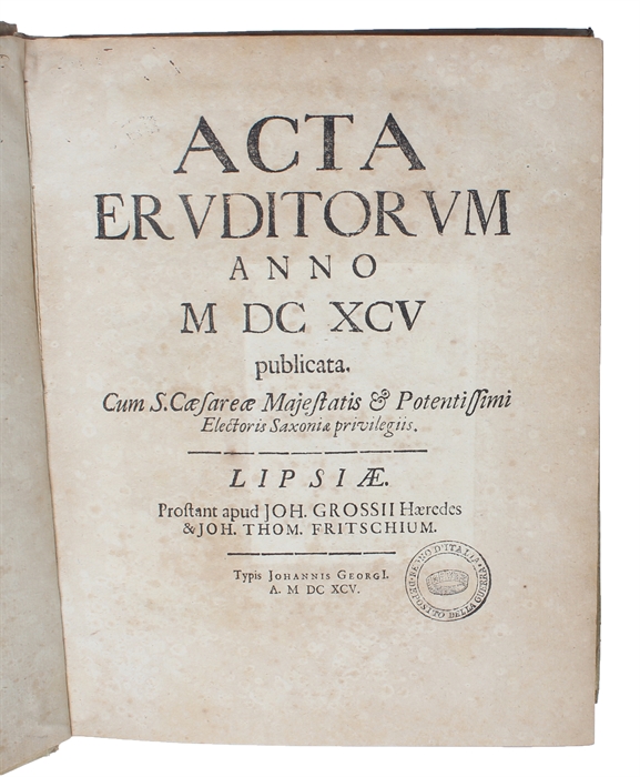 Specimen Dynamicum (+) Notatiuncula Constructiones Lineae in qua Sacoma aequilibrium cum pondere moto faciens incedere debet. Et quaedam de Quadraturis (+) Resposio ad nonnullas Difficultates a Bern. Nieuwentüt circa Methodum differentialem motas (+) A...