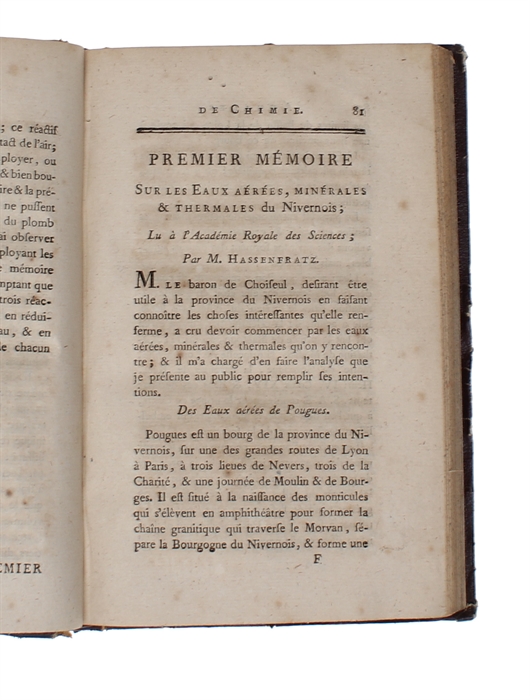 Mémoire Sur la Combustion du Fer. (Etc. etc. etc.).