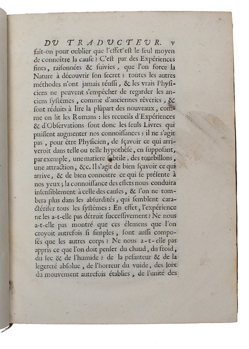 La Statiqie des Vegetaux, et L'Analyse de L'Air. Experiences nouvelles Lûes à la Societé Royale de Londres. Ouvrage traduit de l'Anglois, par M. De Buffon.