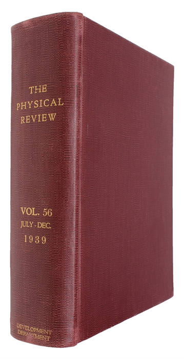 Forces in molecules [Feynman] (+) The mechanism of nuclear fission [N. Bohr. & J. A. Wheeler] "On continued gravitational contraction" [J. R. Oppenheimer & H. Snyder].