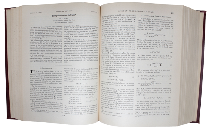 Energy Production in Stars (+) On Massive Neutron Cores (+) Neutron Stars and the Tolman-Oppenheimer-Volkov Limit.