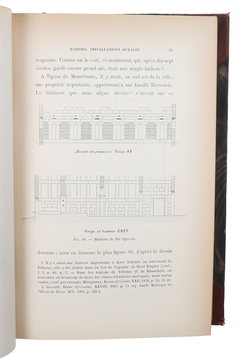 Les Monuments antiques de l'Algérie. Ouvrage publié sous les Auspices du Gouvernement général de L'Algerie. 2 Vols.