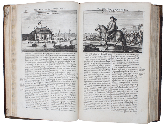 Het Gezantschap der Neêrlandtsche Oost-Indische Compagnie, aan den Grooten Tartarischen Cham, Den tegenwoordigen Keizer van China: waar in de gedenkwaerdighste Geschiedenissen, die onder het reizen door de Sineesche Landtschappen, Quantung, Kiangsi, N...