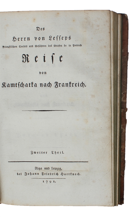 Reise von Kamtschatka nach Frankreich. Aus dem Französischen von Herrn Professor Villaume. 1.-2. Theil. Mit einer Charte.