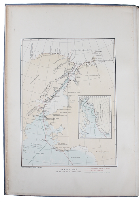 Shores of the Polar Sea. A Narrative of the Arctic Expedition of 1875-76. Illustrated with Sixteen Chromo=Lithographs and numerous Engravings from Drawings made on the Spot by the Author.