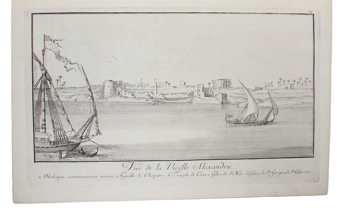 Voyage d'Egypte et de Nubie, par mr. Frederic Louïs Norden, capitaine des Vaisseaux du Roi. Ouvrage enrichie de Cartes & De Figures dessinées sur les lieux, par l'Auteur même. 2 Vols. (Text and Plates)