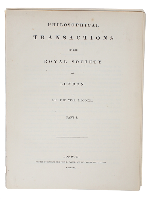 On the Chemical Action of the Rays of the Solar Spectrum on Preparations of Silver and other Substances, both metallic and non-metallic, and on some Photographic Processes. Received and Read Febrauray 20, 1840. (+) Note I- (III).- On the Distribution o...