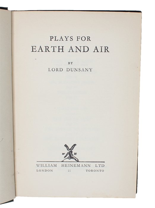 Plays for Earth and Air.