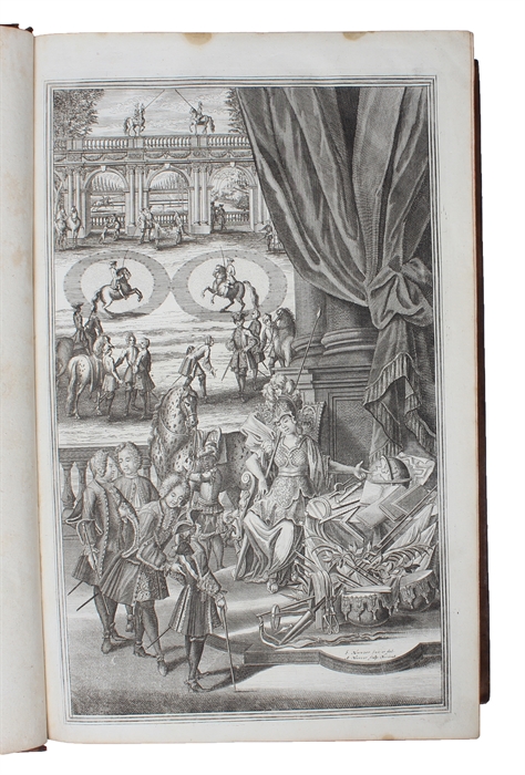 Neu=eröffnete Hof=Kriegs=und Reit=Schul, das ist: gründlicher Bericht della Cavalleria, oder von allen, was zur Reuterey gehörig und einem Cavalier davon wissen gebühret..... Welches aber anjetzo in einen ganz andern Stand gesetzet, verneuert, und mit...