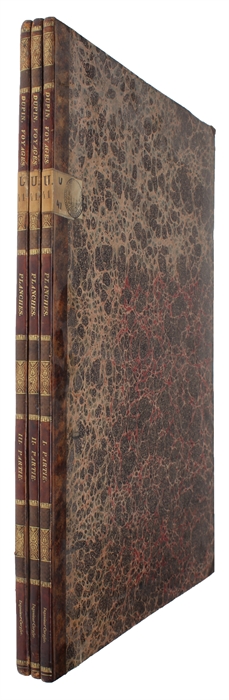 Voyage dans la Grande-Bretagne, entrepris relativement aux Services Publics da la Guerre, de la Marine, et des Ponts et Chaussées, en 1816, 1817, 1818 et 1819. 3 Parts (in 6 vols) + 3 Atlasses. (I. Force Militaire de la Grande-Bretagne. 2 Vols. - II. ...