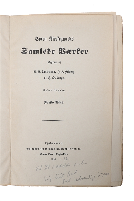 Samlede Værker udgivne af A. B. Drachmann, J. L. Heiberg og H. O. Lange. Anden Udgave. (15 Bind)
