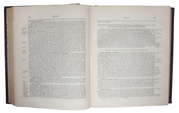 The India directory, or, directions for sailing to and from the East Indies, China, Japan, Australia, and the interjacent ports of Africa and South America. Eighth Edition. 2 vols. 