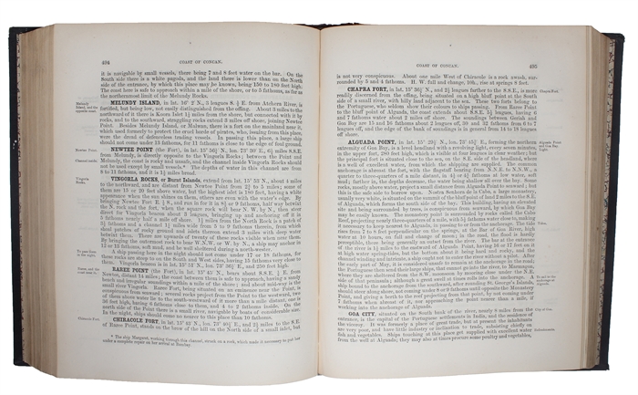 The India directory, or, directions for sailing to and from the East Indies, China, Japan, Australia, and the interjacent ports of Africa and South America. Eighth Edition. 2 vols. 