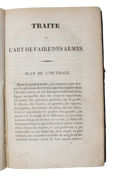 Traité de L'Art de faire des Armes. Nouvelle Édition, corrigée.