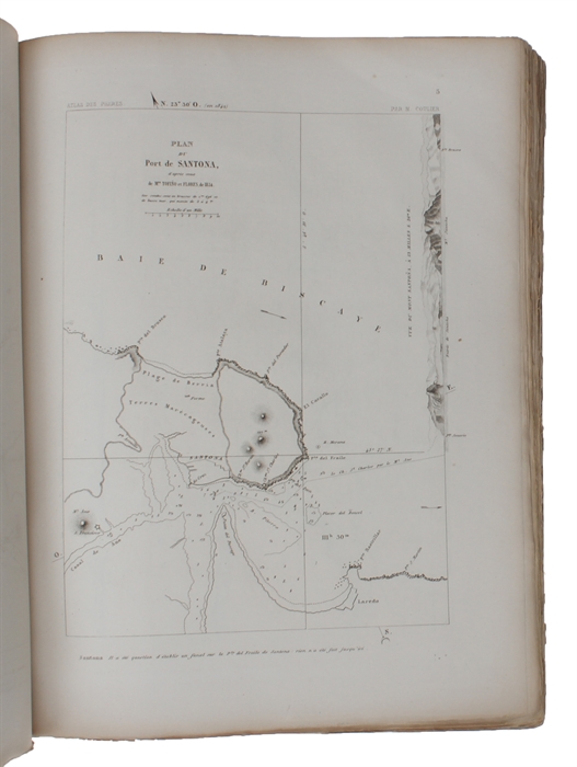 Atlas général des Phares et Fanaux à l'usage des Navigateurs,... Publié sous les Auspices de S.A.R.Mgr le Prince de Joinville. 23 Parts. (All published).