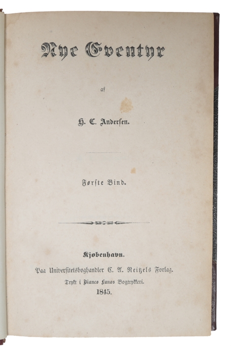 A truly splendid and unique collection of 23 Hans Christian Andersen-items that together tell the true story of Andersen's life and sheds light on all aspects of his life and work. The collection is divided into the following (full descriptions belo...