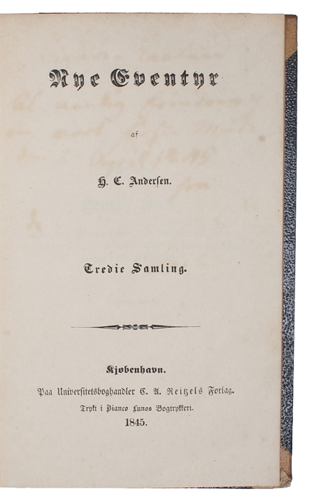 A truly splendid and unique collection of 23 Hans Christian Andersen-items that together tell the true story of Andersen's life and sheds light on all aspects of his life and work. The collection is divided into the following (full descriptions belo...