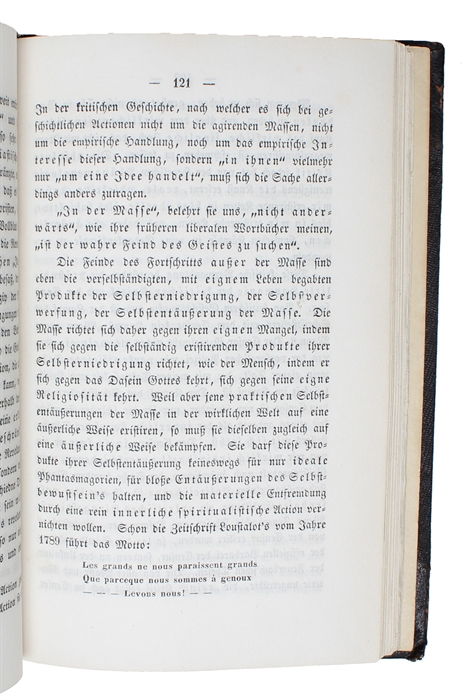 Die heilige Familie oder Kritik der kritischen Kritik. Gegen Bruno Bauer & Consorten. 