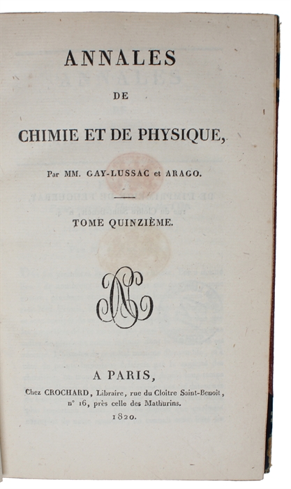 Mémoire présenté á l'Académie Royale des Sciences, le 2 octobre 1820, où se trouve compris le résumé de ce qui avait été lu á la même Académie les 18 et 25 septembre 1820, sur les effets des courans électriques. [AND] Suite du Mémoire sur l'Action m...