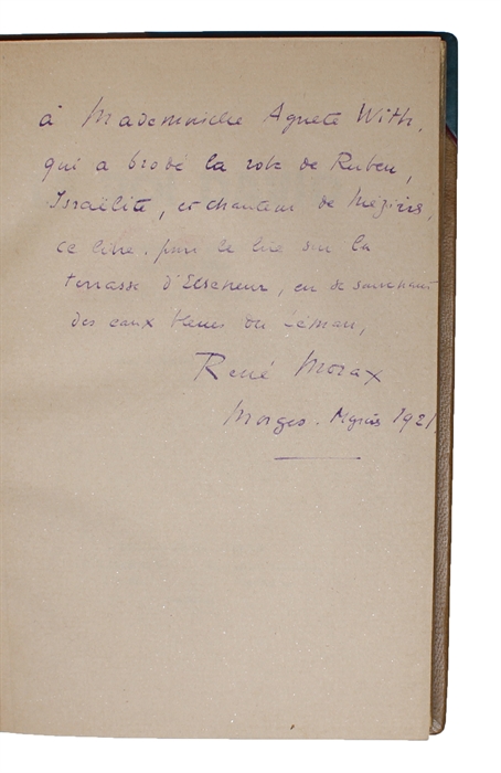 Le Roi David. Drame en 2 parties tiré de la Bible. Bois d'Henry Bischoff. (Second title: Le Roi David. Musique d'Arthur Honegger...).