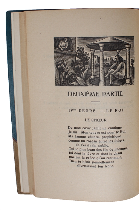 Le Roi David. Drame en 2 parties tiré de la Bible. Bois d'Henry Bischoff. (Second title: Le Roi David. Musique d'Arthur Honegger...).