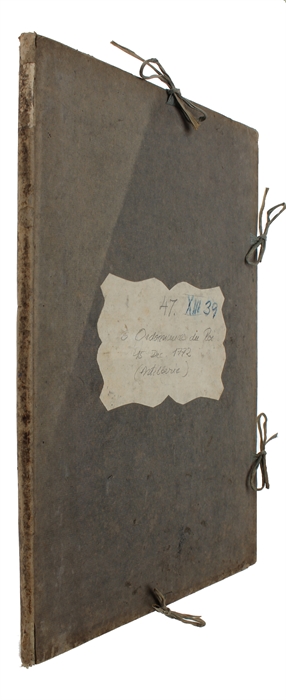 Ordonnances du Roi, toutes dateés du 15 Decembre 1772 (+) Ordonnance du Roi, pour régler le service de son corps-royal de l'artillerie, tant dans les places, qu'aux écoles de théorie & de pratique, & aux armées . Du 15 décembre 1772.