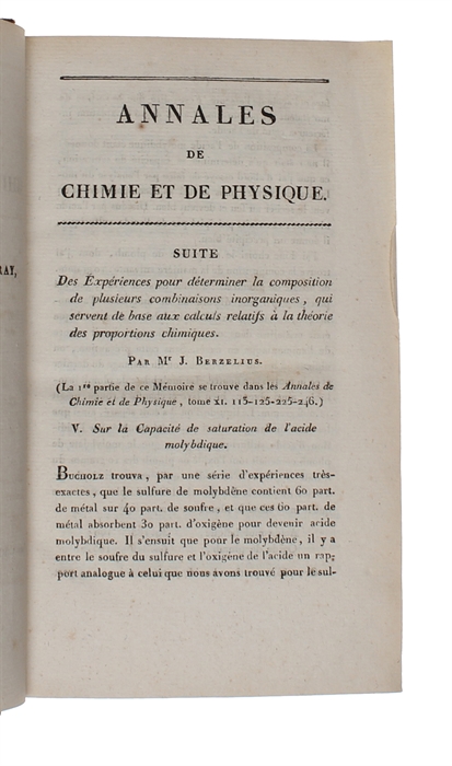 Sur les Mouvemens électro-magnétiques et la théorie du magnétisme. (Traduit par M. Anatole-Riffault). + (André-Marie Ampere et Felix Savary:) Notes relatives au Mémoire de M. Faraday.