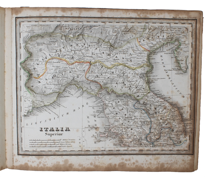 Composite atlas consisting of 129 maps from "Meyer’s Groschen-Atlas", "Meyer’s Zeitungs-Atlas", "Meyer’s Zeitungs und Groschen-Atlas" and "Atlas in 64 Karten".