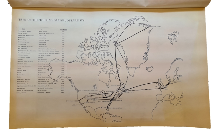 The Danish Journalists’ Tour of the North American Defense Command 10th July – 12th August. 