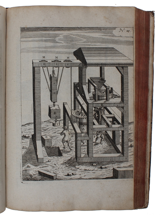 Architectura civilis, oder Beschreibung und Vorreissung vieler vornehmer Dachwerk [...]. 2 parts. (+) Theatrum Machinarum Novum.