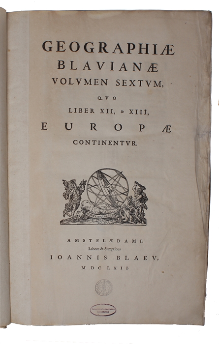 Geographiae Blauianae volumen sextum, quo liber XII,XIII, Europae continentur (Scotland and Ireland).